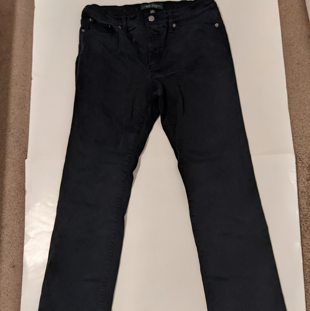 Lauren Ralph Lauren Classic Straight size 10 waist 27 length black pants